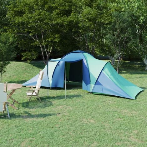 YOUTHUP Tente De Camping 6 Personnes Bleu Et Vert 3 YOUTHUP Tente De Camping 6 Personnes Bleu Et Vert