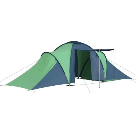 YOUTHUP Tente De Camping 6 Personnes Bleu Et Vert 4 YOUTHUP Tente De Camping 6 Personnes Bleu Et Vert – Image 2
