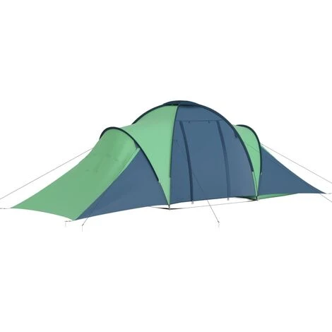 YOUTHUP Tente De Camping 6 Personnes Bleu Et Vert 5 YOUTHUP Tente De Camping 6 Personnes Bleu Et Vert – Image 3