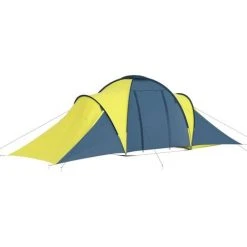 YOUTHUP Tente De Camping 6 Personnes Bleu Et Jaune -Pergola Soldes 51890126 3