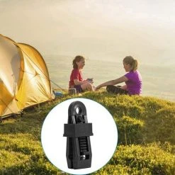 12 Pcs Snap Tente, Haute Résistance Tentes En Plastique Pinces Clips Clips De Bâche De Verrouillage Robuste Léger Pour Le Camping En Plein Air,Starlight -Pergola Soldes 51908748 3