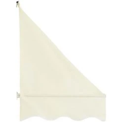 Topdeal Auvent De Bistro 350x120 Cm Crème -Pergola Soldes 52082323 4