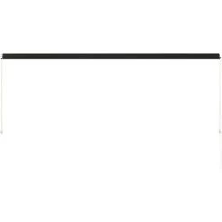 Topdeal Auvent Rétractable 350x150 Cm Anthracite -Pergola Soldes 52082339 5