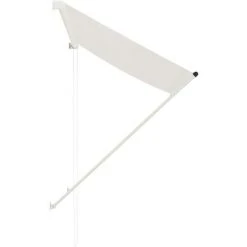 Topdeal Auvent Rétractable 150x150 Cm Crème -Pergola Soldes 52082348 3