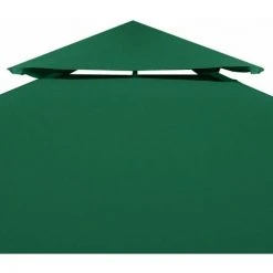 Topdeal Recouvrement De Remplacement D'auvent 310 G/m² 3 X 3 M Vert -Pergola Soldes 52090322 5
