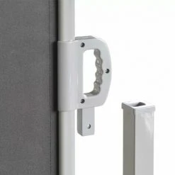 Topdeal Auvent Latéral Rétractable Noir 160 X 600 Cm -Pergola Soldes 52090583 5