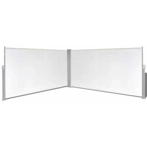 Topdeal Auvent Latéral Rétractable 160x600 Cm Crème 3 Topdeal Auvent Latéral Rétractable 160x600 Cm Crème