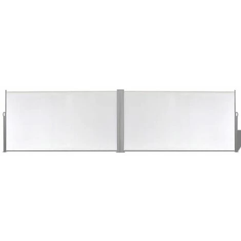Topdeal Auvent Latéral Rétractable 160x600 Cm Crème 4 Topdeal Auvent Latéral Rétractable 160x600 Cm Crème – Image 2