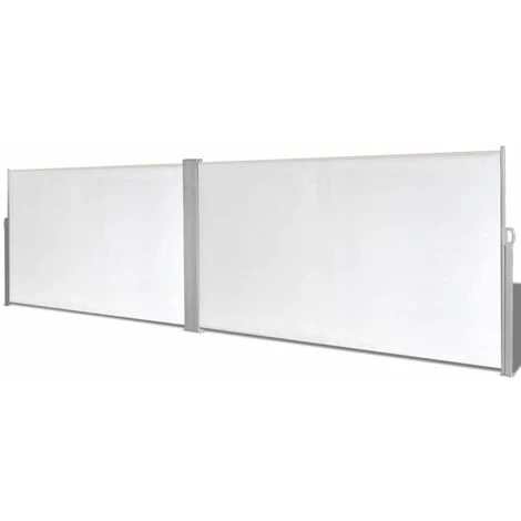 Topdeal Auvent Latéral Rétractable 160x600 Cm Crème 5 Topdeal Auvent Latéral Rétractable 160x600 Cm Crème – Image 3