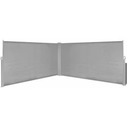 Topdeal Auvent Latéral Rétractable 160x600 Cm Gris