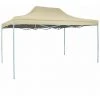Topdeal Tente Pliable 3 X 4,5 M Blanc Crème