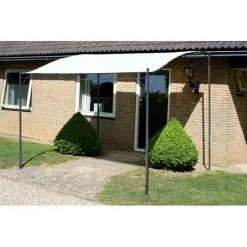 Topdeal Chapiteau Tissu Blanc Crème -Pergola Soldes 52090846 3