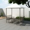 Topdeal Pavillon De Jardin Avec Table Et Bancs 2,5 X 1,5 X 2,4 M 1 Topdeal Pavillon De Jardin Avec Table Et Bancs 2,5 X 1,5 X 2,4 M -Pergola Soldes 52090849 1