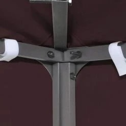 Topdeal Toile Supérieure Double De Belvédère 310 G/m² 3x3 M Bordeaux -Pergola Soldes 52091228 3