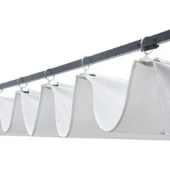 Topdeal Tonnelle Avec Toit Résine Tressée 400x400x200cm Marron Et Crème 7 Topdeal Tonnelle Avec Toit Résine Tressée 400x400x200cm Marron Et Crème -Pergola Soldes 52091243 3