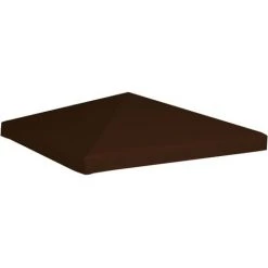 Topdeal Toile Supérieure De Gazebo 310 G/m² 3x3 M Marron 10 Topdeal Toile Supérieure De Gazebo 310 G/m² 3x3 M Marron -Pergola Soldes 52091645 4