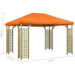 Topdeal Belvédère 4x3 M Orange FF3054493_FR 11 Topdeal Belvédère 4x3 M Orange FF3054493_FR -Pergola Soldes 52096789 5