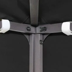 Topdeal Toile De Toit De Belvédère 270 G/m² 4x3 M Noir FF312081_FR -Pergola Soldes 52099988 2