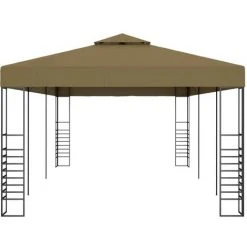 Topdeal Belvédère 6x3x2,7 M Taupe 180 G/m² FF312230_FR 9 Topdeal Belvédère 6x3x2,7 M Taupe 180 G/m² FF312230_FR -Pergola Soldes 52100024 3