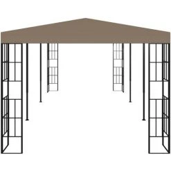 Topdeal Belvédère 6x3 M Taupe FF312259_FR -Pergola Soldes 52100053 4