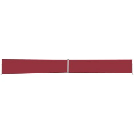 Topdeal Auvent Latéral Rétractable De Patio 140x1200 Cm Rouge FF313392_FR 3 Topdeal Auvent Latéral Rétractable De Patio 140x1200 Cm Rouge FF313392_FR