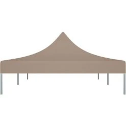 Topdeal Toit De Tente De Réception 6x3 M Taupe 270 G/m² FF315330_FR -Pergola Soldes 52100796 4