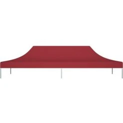 Topdeal Toit De Tente De Réception 6x3 M Bordeaux 270 G/m² FF315331_FR -Pergola Soldes 52100801 3
