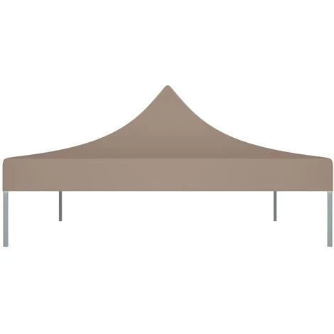 Topdeal Toit De Tente De Réception 4,5x3 M Taupe 270 G/m² FF315369_FR 6 Topdeal Toit De Tente De Réception 4,5x3 M Taupe 270 G/m² FF315369_FR – Image 4