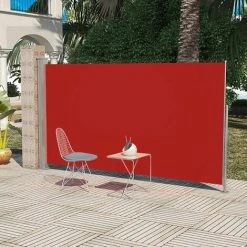Topdeal Auvent Latéral De Patio 160x300 Cm Rouge VDFF26342_FR