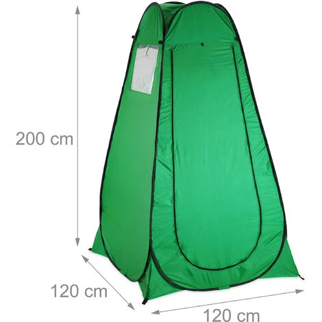 Relaxdays Tente De Douche Camping, Pop Up, Cabine D’essayage, Jardin & Outdoor, Portable, 200 X 120 X 120 Cm, Vert 4 Relaxdays Tente De Douche Camping, Pop Up, Cabine D’essayage, Jardin & Outdoor, Portable, 200 X 120 X 120 Cm, Vert – Image 2