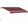 Outsunny Store Banne Manuel Rétractable Aluminium Polyester Imperméabilisé 3,5L X 2,5l M Bordeaux - Rouge 1 Outsunny Store Banne Manuel Rétractable Aluminium Polyester Imperméabilisé 3,5L X 2,5l M Bordeaux - Rouge -Pergola Soldes 52476534 1