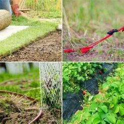 ECHOO Piquets De Jardin Piquet De Fixation Tente Piquets De Sol Cheville De Jardin Agrafes De Jardinage Pour Fixer Toile De Paillage Clôture De Jardin Barrière Contre Filets Camping Gazon Artificiel,20pièce -Pergola Soldes 52650531 3