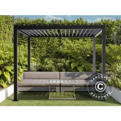 DANCOVER Pergola Bioclimatique Mirador, 3,6x3,6m, Gris Anthracite - Gris Anthracite -Pergola Soldes 52664467 3