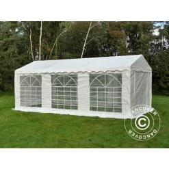 DANCOVER Tente De Réception PLUS 4x6m PE, Blanc - Blanc