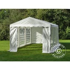 DANCOVER Tente De Réception PLUS 4x6m PE, Blanc - Blanc -Pergola Soldes 52664746 4
