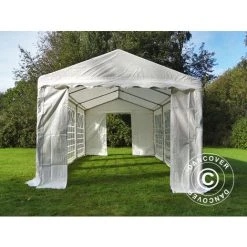 DANCOVER Tente De Réception PLUS 4x6m PE, Blanc - Blanc -Pergola Soldes 52664746 5