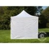 DANCOVER Tente Pliante Chapiteau Pliable Tonnelle Pliante Barnum Pliant FleXtents Basic V.2, 4x4m Blanc, Avec 4 Cotés - Blanc -Pergola Soldes 52664876 1