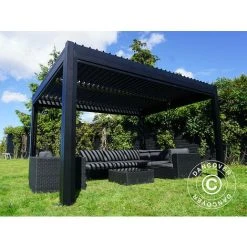 DANCOVER Pergola Bioclimatique San Pablo, 3x3m, Noir - Noir -Pergola Soldes 52664927 4