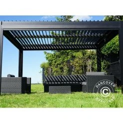 DANCOVER Pergola Bioclimatique San Pablo, 3x3m, Noir - Noir -Pergola Soldes 52664927 5