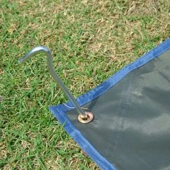 LIFCAUSAL Lot De 10 Clous D'extérieur Avec Crochet Pour Piquets De Tente De Camping En Alliage D'aluminium 180 Mm -Pergola Soldes 52728430 5