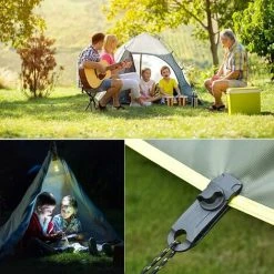 KARTOKNER 12 Pèces Clips De Bâche Sécurise, Clips De Tente En Plastique Multifonctions Pour Activités Camping Canopy - Noir -Pergola Soldes 52827397 3