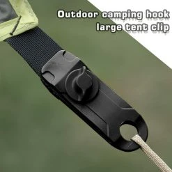 KARTOKNER 12 Pèces Clips De Bâche Sécurise, Clips De Tente En Plastique Multifonctions Pour Activités Camping Canopy - Noir -Pergola Soldes 52827397 5