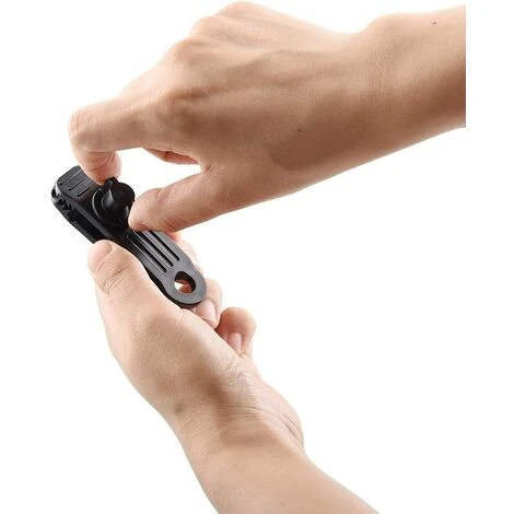 KARTOKNER Lot De 12 Pinces à Bâche Avec Crochet De Fixation Pour Auvent, 12 Cordes à Boule Pour Fixation De Bâches Pour Camping, Jardin, Pique-niques, Auvents En Toile Pour Bateau, Tente De Piscine (noir) 4 KARTOKNER Lot De 12 Pinces à Bâche Avec Crochet De Fixation Pour Auvent, 12 Cordes à Boule Pour Fixation De Bâches Pour Camping, Jardin, Pique-niques, Auvents En Toile Pour Bateau, Tente De Piscine (noir) – Image 2