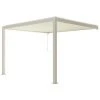 Chalet & Jardin Pergola Bioclimatique Adossée Ombréa® 3 X 3,6 M - Blanc