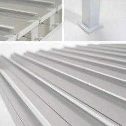 Chalet & Jardin Pergola Bioclimatique Adossée Ombréa® 3 X 3,6 M - Blanc 8 Chalet & Jardin Pergola Bioclimatique Adossée Ombréa® 3 X 3,6 M - Blanc -Pergola Soldes 52879394 3