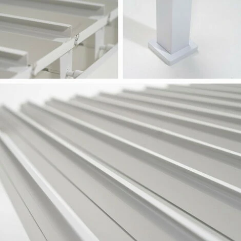 Chalet & Jardin Pergola Bioclimatique Adossée Ombréa® 3 X 3,6 M - Blanc 5 Chalet & Jardin Pergola Bioclimatique Adossée Ombréa® 3 X 3,6 M - Blanc – Image 3