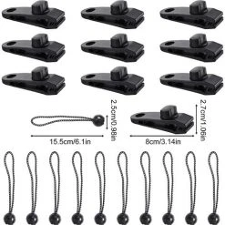 TINOR Clip De Bâche Tente, 20 Pièces Pince Bâche, Clips De Tente, Clips De Bâche Résistants, Tarp Clip Auvents, Clips De Tente De Bouche De Crocodile Pour Tentes, BâChes, Auvents, Caravanes (20pcs) 8 TINOR Clip De Bâche Tente, 20 Pièces Pince Bâche, Clips De Tente, Clips De Bâche Résistants, Tarp Clip Auvents, Clips De Tente De Bouche De Crocodile Pour Tentes, BâChes, Auvents, Caravanes (20pcs) -Pergola Soldes 53350706 2