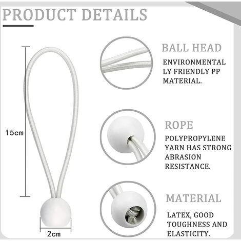 TINOR Lot De 50 tendeurs à Boucle Longue Pour Chapiteaux, Tentes, Bannières Et Bâches 4 TINOR Lot De 50 tendeurs à Boucle Longue Pour Chapiteaux, Tentes, Bannières Et Bâches – Image 2