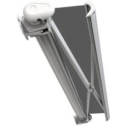 SUNNY INCH ® Store Banne Extérieur Coffre Intégral Motorisé Et Manuel Pour Terrasse - Gris - Longueur 2.5 M Et Largeur 2 M - Gris -Pergola Soldes 53433462 3
