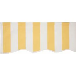 HHG Toile De Rechange Pour Store T790, Store à Bras Articulé Toile De Rechange 4x3m ~ Polyester Jaune-blanc -Pergola Soldes 53476991 5